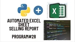 Automated Excel Sheet using Python | Selling Report  | Python Programming | Jupyter NoteBook | IL