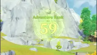Just a regular rank up in Genshin Impact (Adventure rank 59)