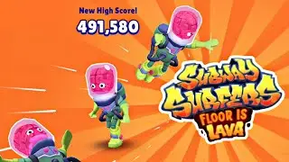 Subway Surfers Floor is Lava: No Floor Challenge in Haunted Hood 2024 - Unlock Glorgalax