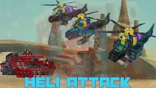 Raiding Players with a Helicopter Air Force [Blocky Cars Online]
