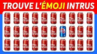 Trouve l'intrus ÉMOJI...! Spécial Nourriture 🍔🍟🍦 | 40 niveaux FACILE à IMPOSSIBLE