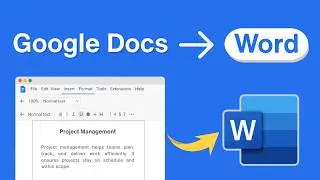 How to Convert Google Docs to Word | Fast and Easy