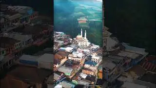 Beautiful Mountain Masjid Scenery #islam #azan #islamicshorts #islamicstatus
