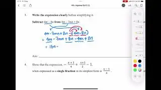 Algebra Quiz (1) Q3Q4