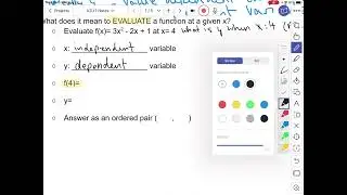 Algebra 2 Functions, Attributes, Domain, Range, Notation