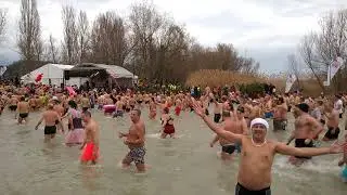 Újévi csobbanás 2018. január 1. (Szigliget)