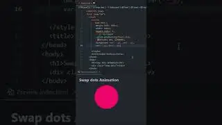 Swap Dots Animation HTML and CSS tutorial for beginners 2022 