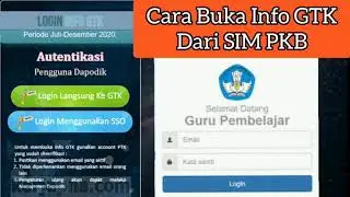 Cara Buka Info GTK dari SIM PKB