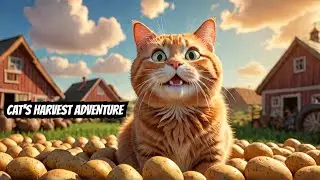 Orange Cat's Epic Potato Harvest Feast!