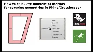 How to calculate moment of inertias for complex geometries in Rhino & Grasshopper