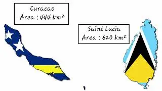 Caribbean country size comparison | karibia ?