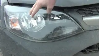 Replacing the low beam lamp H7 car Lada Kalina 2