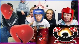 БОКС! 💪 Спарринг между DivRiK ✔ и их друзьями 👨‍👨‍👧‍👦