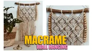 DIY: Macrame FLOWER Wall Hanging