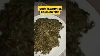 TALBOS NG KAMOTENG KAHOY GINATAAN #cooking #food #recipe #cooking