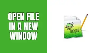 How to open a file in a new window in Notepad++