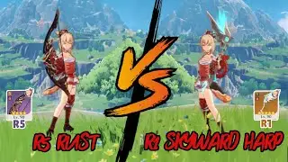R1 Skyward Harp VS R5 Rust Bow,Which Better? || Genshin Impact 2.0