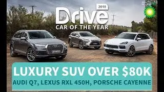 2018 Best Luxury SUV Over $80k, Audi Q7, Lexus RXL 450h, Porsche Cayenne S