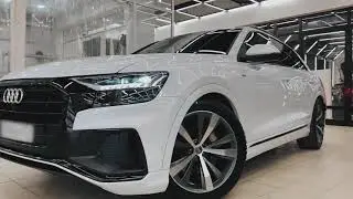 Расширение функций штатной магнитолы и монитор для заднего пассажира на Audi Q8
