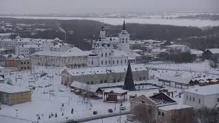 Вид со смотровой площадки от тобольского кремля, январь 2024