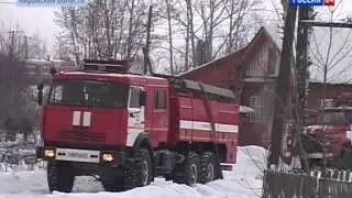 ЧП в Кирове. Горит поезд