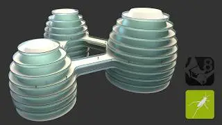 Parametric Multi Building Structure With Sky Bridge #Grasshopper for #Rhino3d Script Available