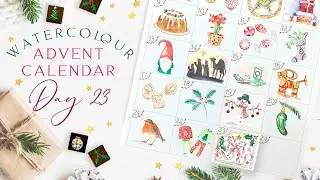 Watercolour Advent 2023 Day 23
