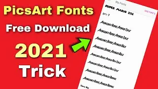 How to add fonts in picsart 2021 || how to add custom fonts in picsart free [ Hindi ]