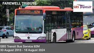 SBS Transit Bus Service 92M Farewell Tribute