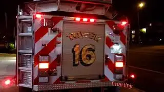 Tower 16 to Elsmere fire call from Newport
