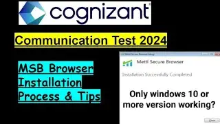 #50 Cognizant msb installation process || Step by Step Guide | Windows 10 or below version work?