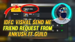 || Ankush Free Fire Guild Member Send me Friend Request 😮|| Op Moment Of my Life ☺️ || With IDFC 👍