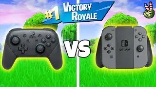 FORTNITE NINTENDO SWITCH! (Pro Controller VS Joy-Cons)