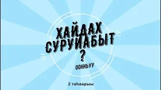 Хайдах суруйабыт (иккис таһаарыы)