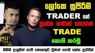 ලොකේ හොඳම Traderගේ Trades Copy කරමූ | Binance Copy Trading Full Guide | 