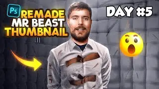 I Remade MrBeast's THUMBNAILS in Photoshop Mobile.