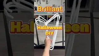 Brilliant Halloween DIY using some hangers #diy #halloweendecor  #halloween #shortsvideo #shorts