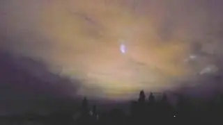 Strange lights in sky over Ljubljana