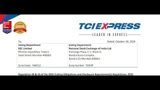 TCI Express Results | TCI Express Latest Results | TCI Express Share News | TCI Express Q2 Results