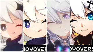 Kiana & Paimon making an icon face be like 😳