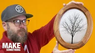 This Is How You Make Oval Picture Frames. Easy Woodworking Project.