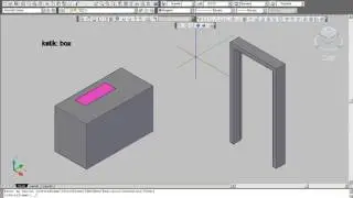 Perintah Box model 3D pada Autocad
