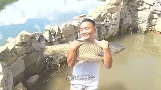 Fish caught on the sixth day of fishing. I won’t record videos for the first dozen or so small ones