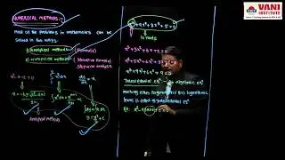 GATE ESE Online Classes by VANI INSTITUTE | INTRODUCTION NUMERICAL METHODS | ENGINEERING MATHEMATICS