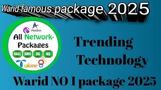 warid call package 2025//warid all net package monthly 2025