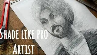 How to Shade Like Pro Artist,Diljit Dosanjh , Tutorial🔥SHADING MASTER CLASS, EP-2,  The Deb's Art