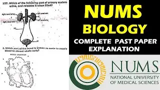 NUMS BIOLOGY PAPER | NUMS PAST PAPERS | FULL PAPER DISCUSSION | MDCAT ONLINE PREP | MDCAT BIOLOGY