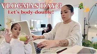 Productivity Vlog: ADHD focus hacks, Body-doubling | Vlogmas Day 3🎄