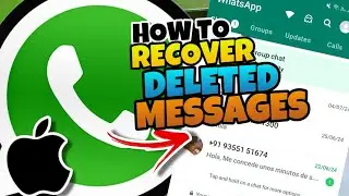 👉 HOW to RECOVER DELETED MESSAGES from WHATSAPP in IPHONE 🔥
