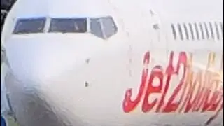 The Jet2 aircraft's impressive performance during taxiing and takeoff @BirminghamTravelling2024